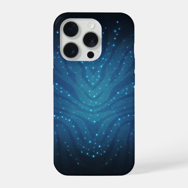 Coque iPhone Motif de peau d'alien bleu bioluminescent - Avatar (Verso)