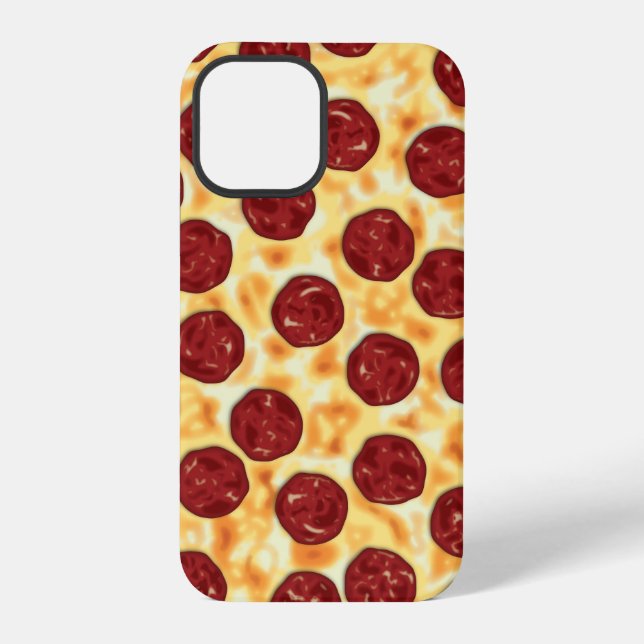 Coque iPhone Motif de pizza pepperoni (Verso)