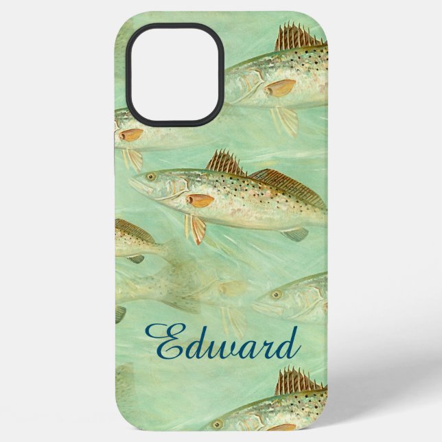 Coque iPhone Motif de poissons de basse (Verso)