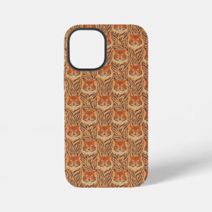 Coque iPhone 12 Mini Motif de rayure de tigre sans couture