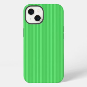 Etui iPhone 13 Motif de rayures verticales vert clair