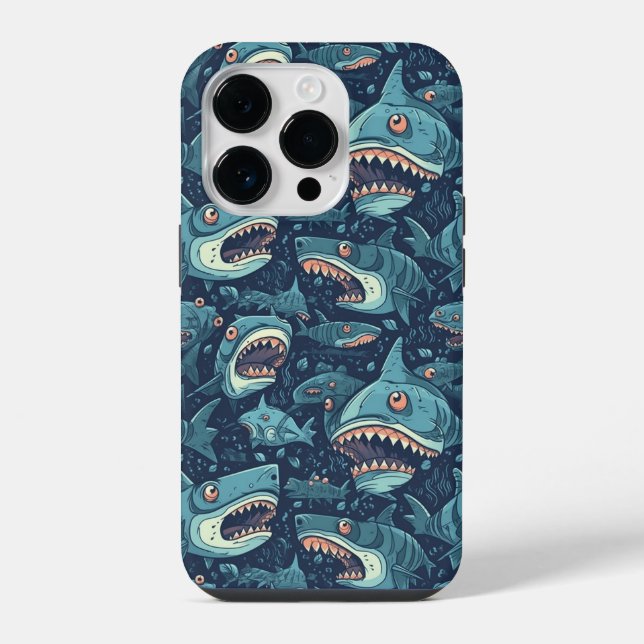 Coque iPhone Motif de requins (Verso)