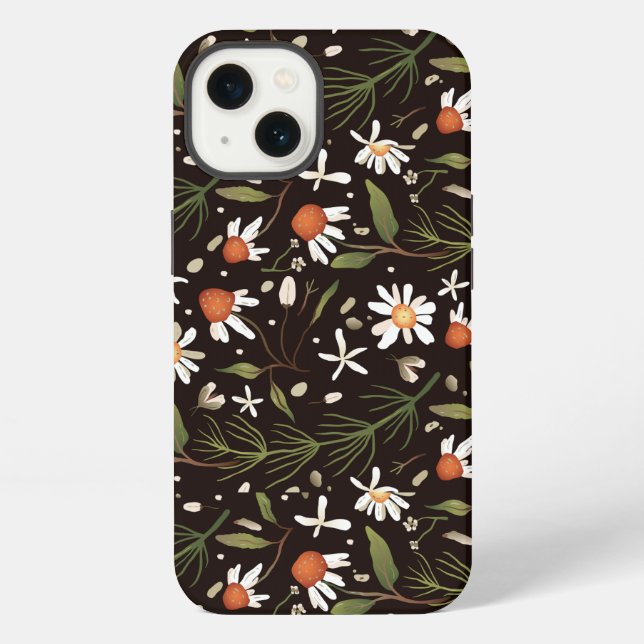 Coque iPhone Motif de surface floral mode printemps    (Verso)