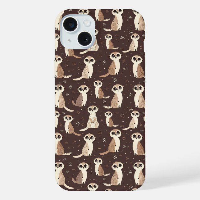 Coque iPhone Motif de suricate mignon (Verso)