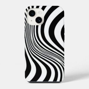 Coque Pour iPhone 14 Motif de texture d'impression de peau de zèbre