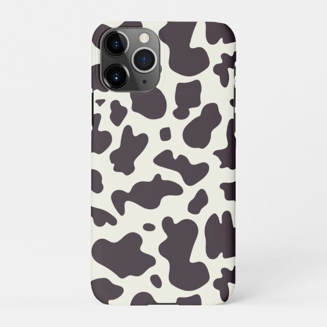 Coque iPhone Motif de vache noir et blanc Imprimer (Dos)