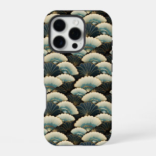 Coque iPhone 16 Pro Motif de ventilateur japonais inspiré de motifs do