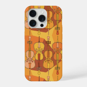 Coque iPhone 15 Pro Motif de violoncelle coloré