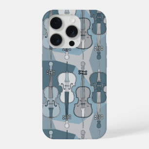 Coque iPhone 15 Pro Motif de violoncelle coloré