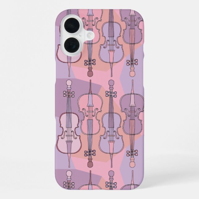 Coque iPhone Motif de violoncelle coloré  (Verso)