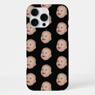 Coque iPhone 16 Pro Max Motif de visage de bébé personnalisé Photo de bébé