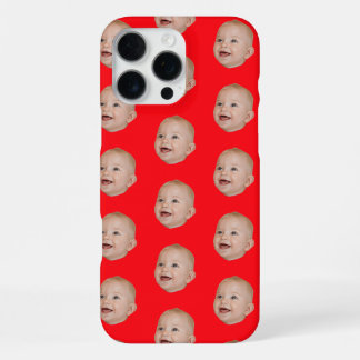 Coque iPhone 16 Pro Max Motif de visage de bébé personnalisé Photo de bébé