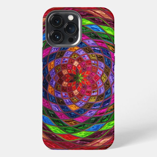 Coque iPhone Motif de vitrail (Verso)