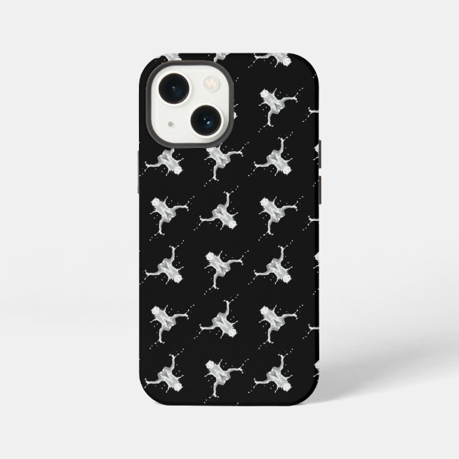 Coque iPhone Motif d'éclaboussure de lait (Verso)