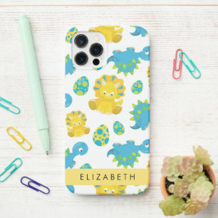 Coque iPhone 12 Pro Motif Des Dinosaures, Dinosaures Mignons, Votre No