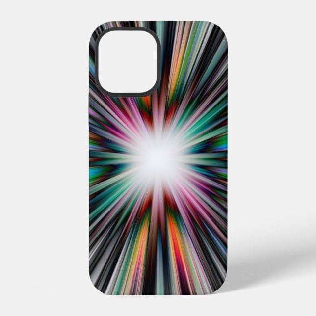 Coque iPhone Motif d'explosion Starburst Coque-coque iphone Mat (Verso)