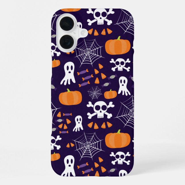 Coque iPhone Motif d'Halloween amusant (Verso)
