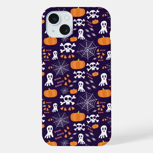 Coque iPhone Motif d'Halloween amusant (Verso)