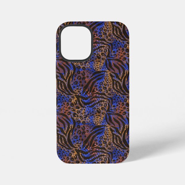 Coque iPhone Motif d'impression Leopard et Zebra (Verso)