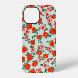 Coque iPhone 12 Motif discret sans couture de petites fleurs sauva