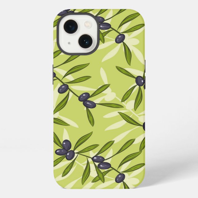 Coque iPhone Motif d'olive (Verso)