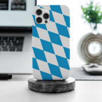 Motif Drapeau Diamant Bavière bleu et blanc