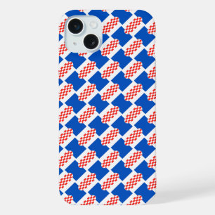 Coque iPhone 15 Plus motif du drapeau de la Croatie