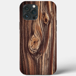 Etui iPhone 13 Pro Max Motif du grain de bois