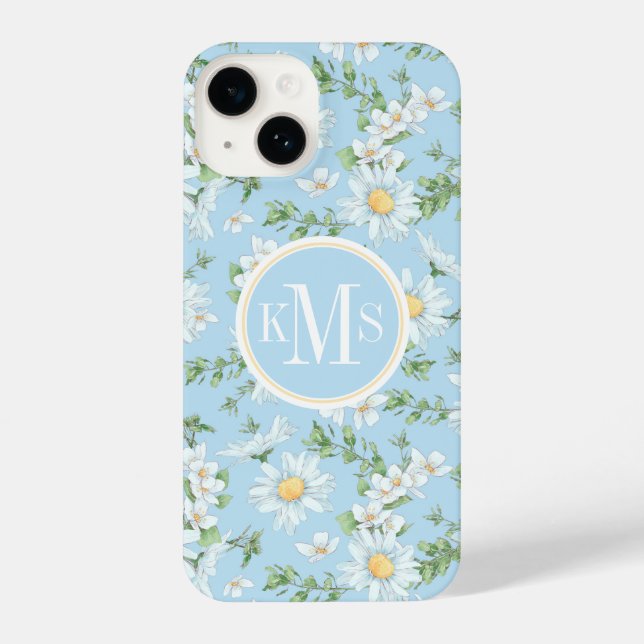 Coque iPhone Motif du jardin fleuri Pastel Daisy (Verso)