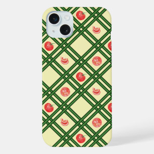 Coque iPhone 15 Plus Motif du jardinier de tomates fraîches