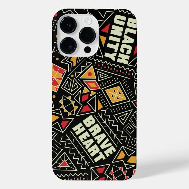 Coque iPhone Motif du Mois de l'histoire noire (Verso)