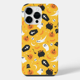 Coque Pour Pour iPhone 14 Pro Max Motif Éffrayant jaune et noir
