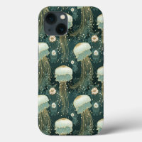 Motif élégant de méduse - Nom personnalisé