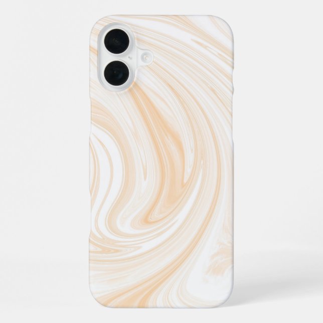 Coque iPhone Motif élégant en marbre blanc (Verso)
