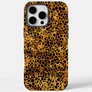 Coque iPhone 16 Pro Max Motif Empreinte de léopard Abstrait