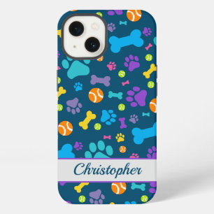 Etui iPhone 13 Motif Empreinte de Patte de Chien Chiot