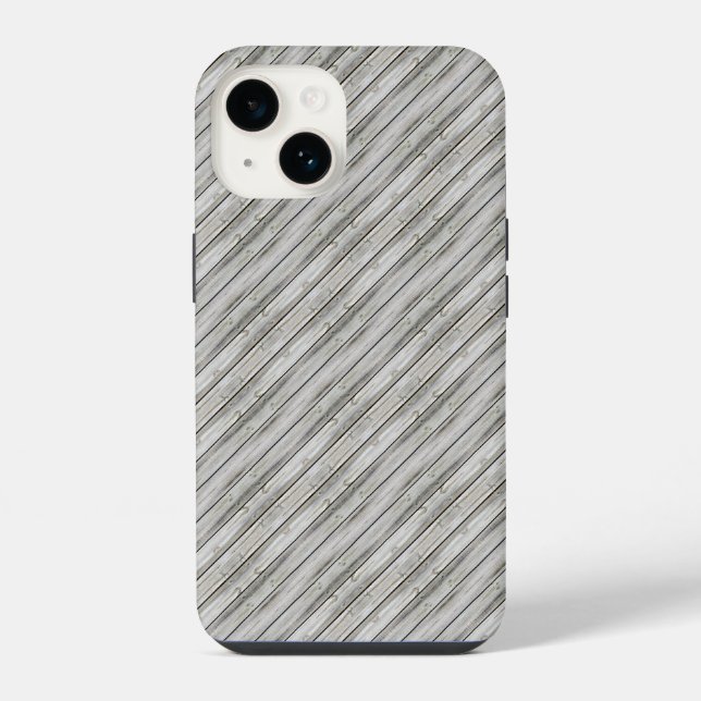 Coque iPhone Motif en bois transparent (Verso)