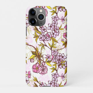 Coque iPhone 11Pro Motif en fleurs de cerisiers 