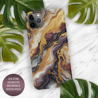 Coque iPhone 15 Pro Max Motif en marbre noir gris noir blanc foncé