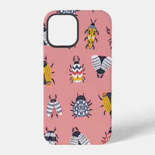 Coque iPhone 12 Motif enfantin sans couture avec des insectes et d