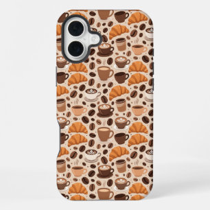 Coque iPhone 16 Plus Motif esthétique de café moderne