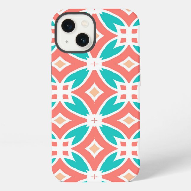 Coque iPhone Motif ethnique multicolore (Verso)