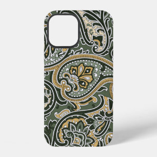 Coque iPhone 12 Motif ethnique oriental Paisley vintage sans coutu