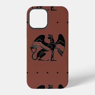 Coque iPhone 12 Motif ethnique sans couture avec fantastique sphi