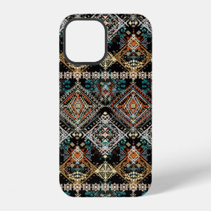Coque iPhone 12 Motif ethnique sans couture. Ornement ethnique. Tr
