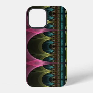 Coque iPhone 12 Motif fantaisie spécial abstrait fractal coloré