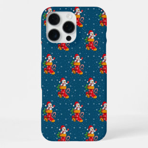 Coque iPhone 16 Pro Max Motif fantaisiste de bonhomme de neige de Noël