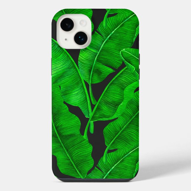 Coque iPhone Motif feuille de banane (Verso)