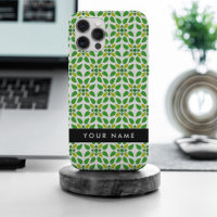 Motif feuille, Feuilles verts, votre nom