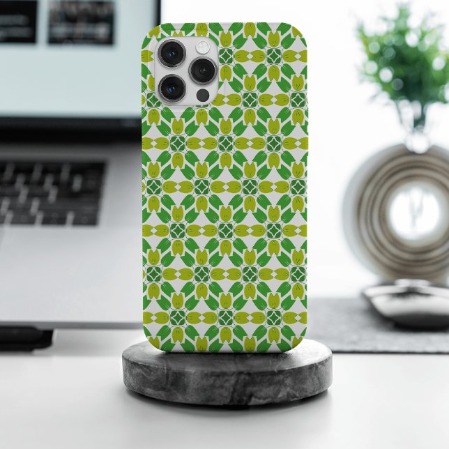 Coque iPhone Motif Feuille, Motif De Feuilles, Feuilles Verts (Créateur téléchargé)